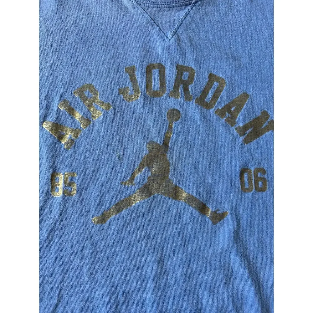 Vintage Air Jordan 3XL T-Shirt Jumpman Light Blue Oversized 2006 Y2K Nike